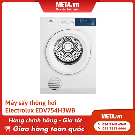Máy sấy Electrolux 7,5kg EDV754H3WB