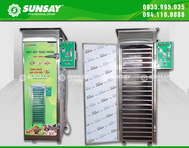 Máy sấy thực phẩm 20 khay SUNSAY