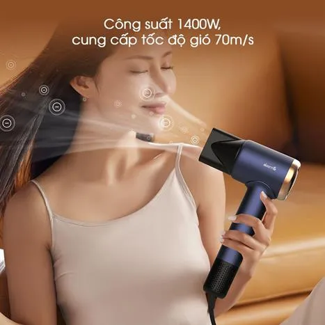 Máy sấy tóc Deerma DEM-CF50W Màu Xanh đậm