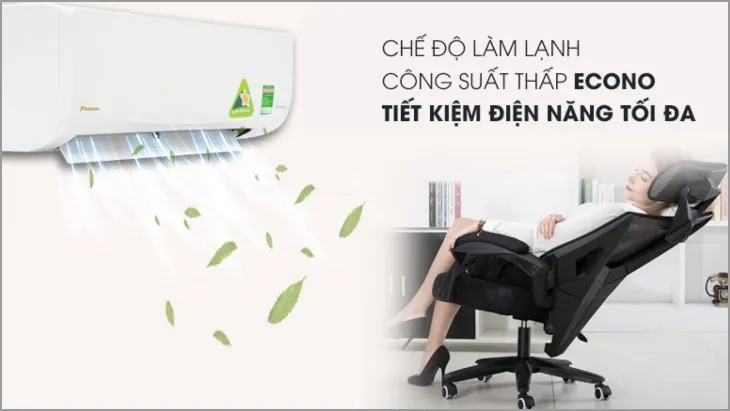 Nút Econo trên remote điều hòa Daikin ATKQ35TAVMV