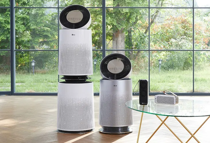 Máy lọc LG PuriCare 2 tầng phù hợp cho không gian rộng
