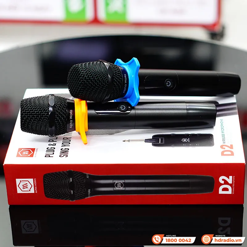 Cận cảnh thiết kế tinh tế của Micro Không Dây Alpha Works D2