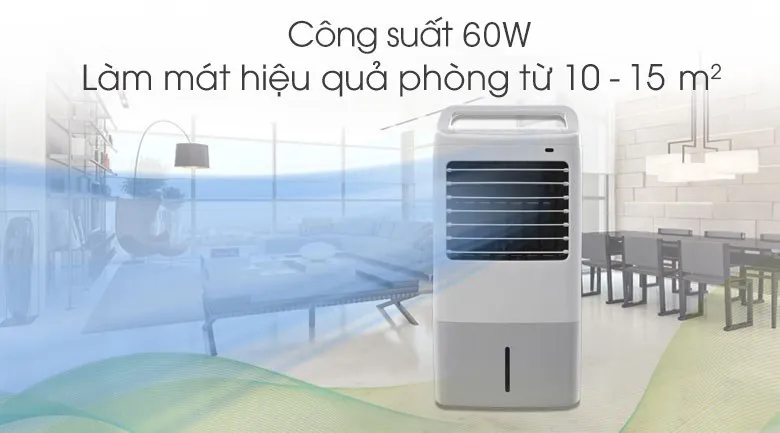 Phạm vi làm mát của quạt điều hòa Midea AC120-16AR
