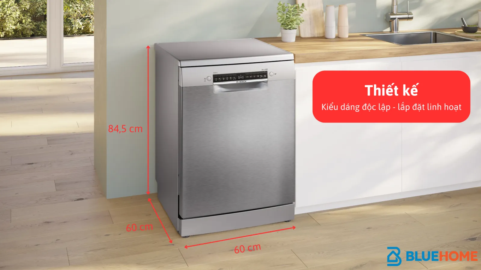 Máy rửa bát Bosch độc lập thiết kế sang trọng