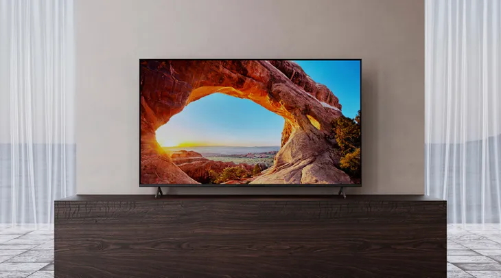 Android Tivi Sony 4K 65 inch XR-65X95J có màn hình rộng, khung viền mỏng bảo vệ tốt màn hình và giúp tăng nét sang trọng cho tivi.
