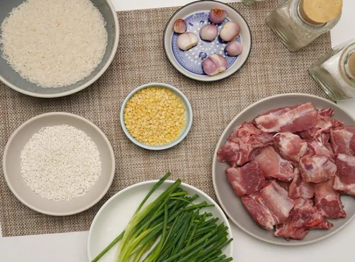 Nguyên liệu nấu cháo xương