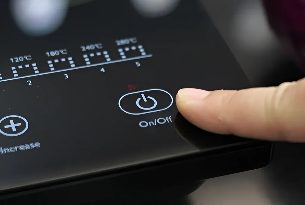 Kích hoạt bảng điều khiển cảm ứng của bếp từ hiện đại