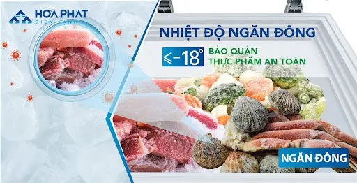 mức nhiệt độ tủ đông lý tưởng
