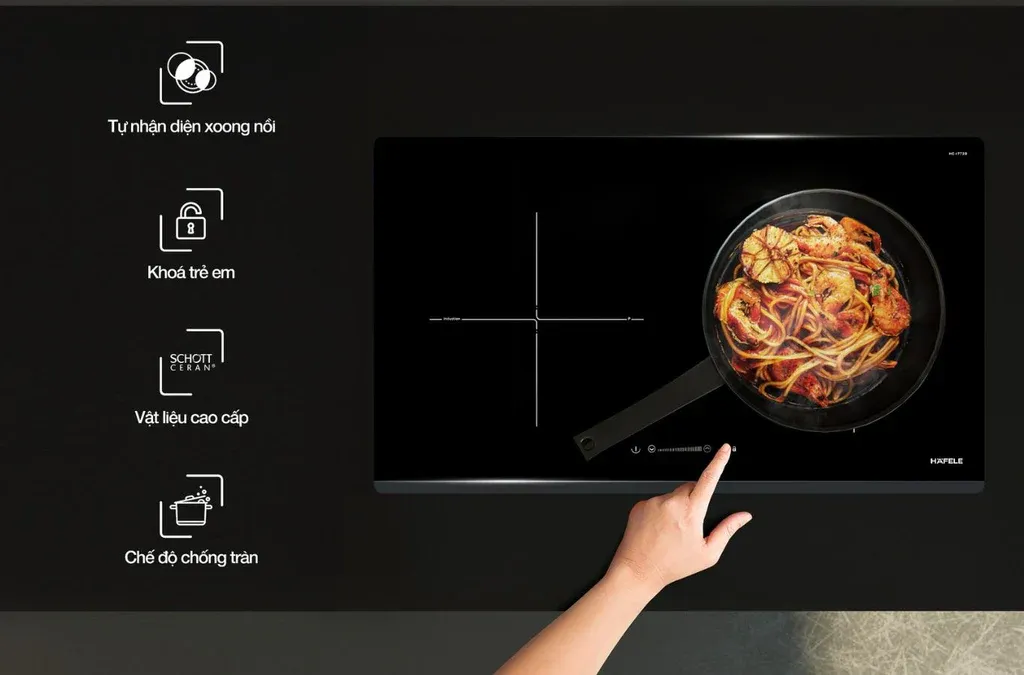 bảng điều khiển cảm biến và các chế độ nấu thông minh