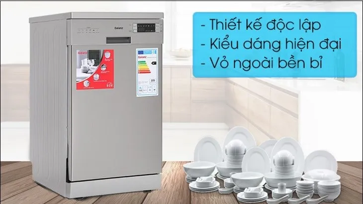 Vị trí lắp đặt máy rửa chén Galanz linh hoạt trong không gian bếp