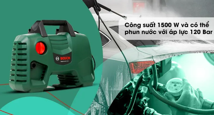 Chọn máy rửa xe qua áp lực phun và lưu lượng nước tối đa