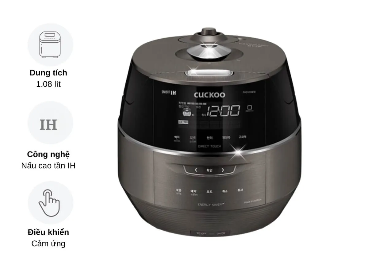 Nồi cơm điện cao tần Cuckoo CRP-FHS0610FD 1.08 lít