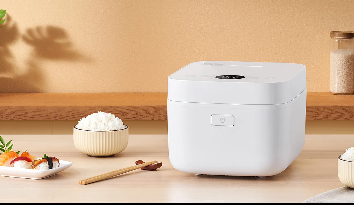 Nồi cơm điện Xiaomi Gen 3 với màn hình OLED và nút cảm ứng hiện đại