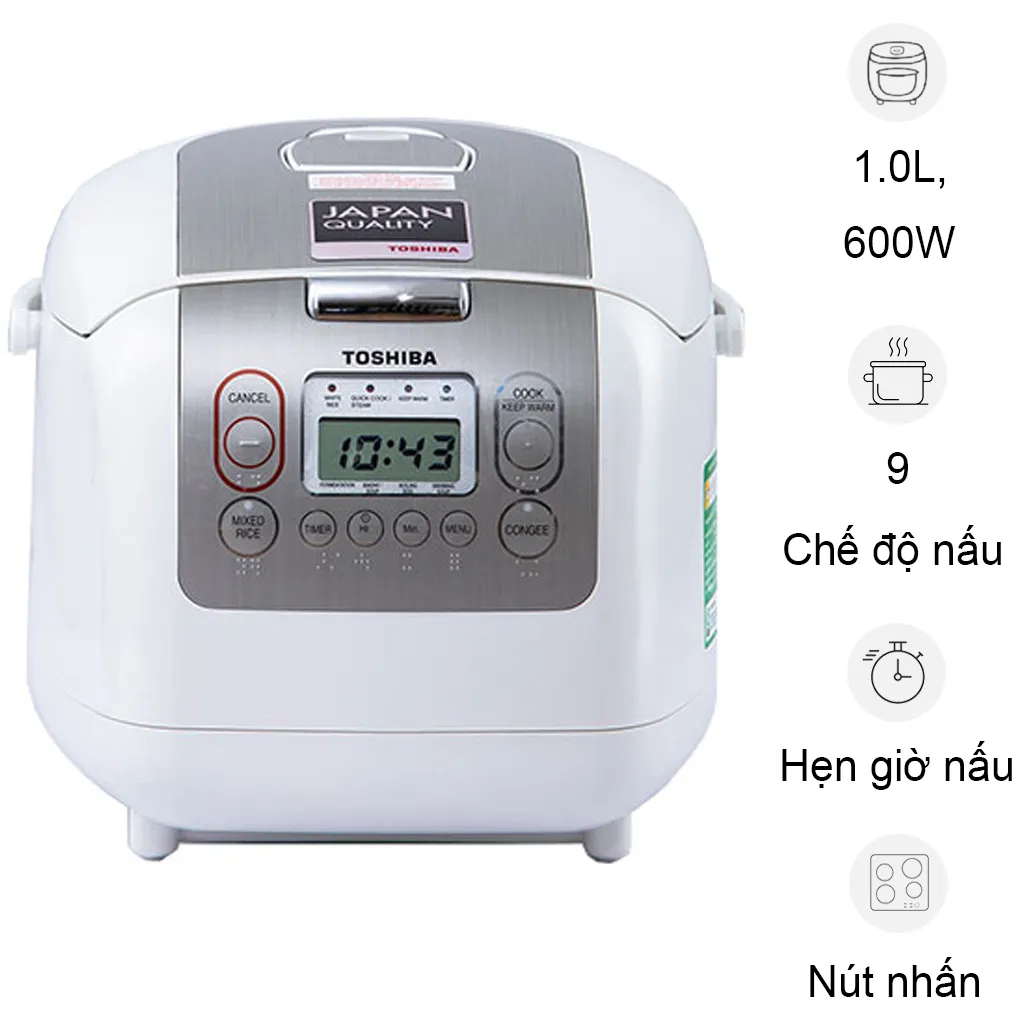 Nồi Cơm Điện RC-10NMFVN(WT) 1 Lít