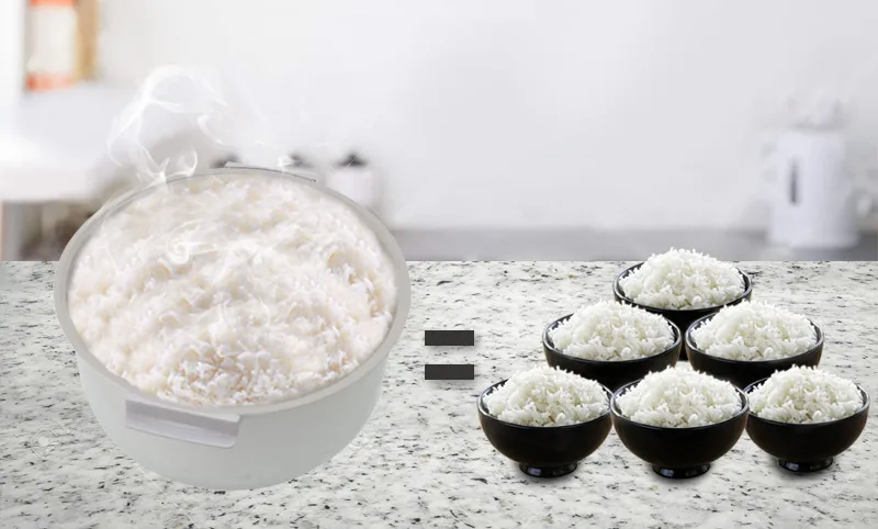 Dung tích 1.8 lít thích hợp gia đình có từ 4 đến 6 người ăn