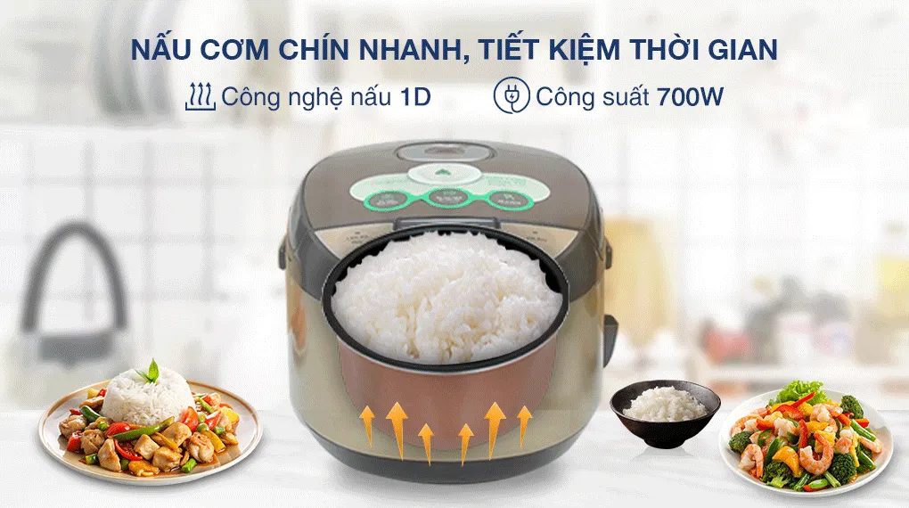 Công nghệ nấu 1D tỏa nhiệt từ đáy nồi