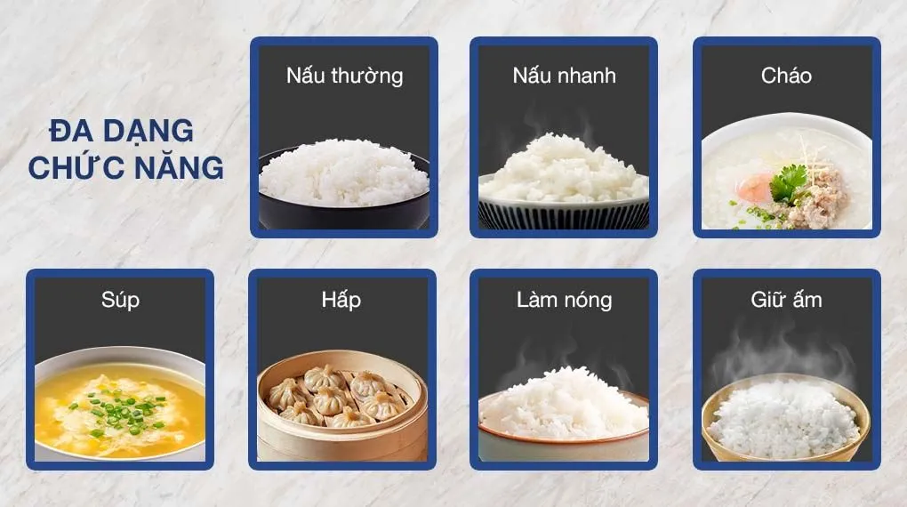 Chức năng hẹn giờ và giữ ấm