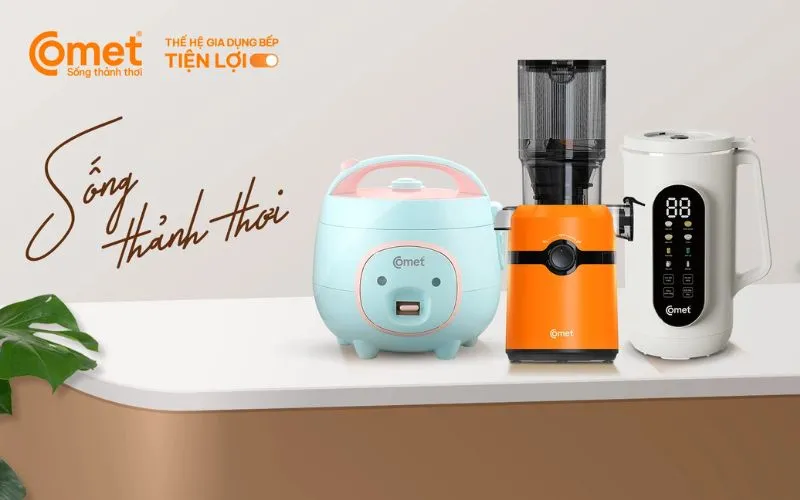 Nồi Comet là thương hiệu Việt Nam, chất lượng cao, giá cả phải chăng