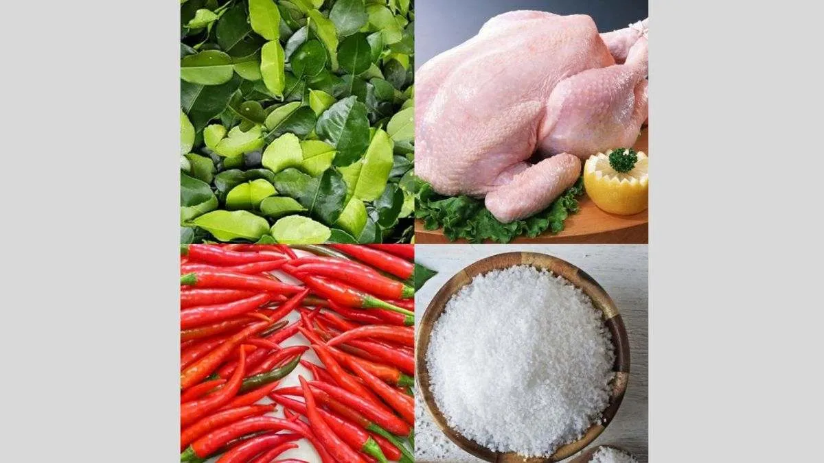 Hướng dẫn nướng gà bằng lò vi sóng - Chuẩn bị nguyên liệu cho món gà nướng muối ớt