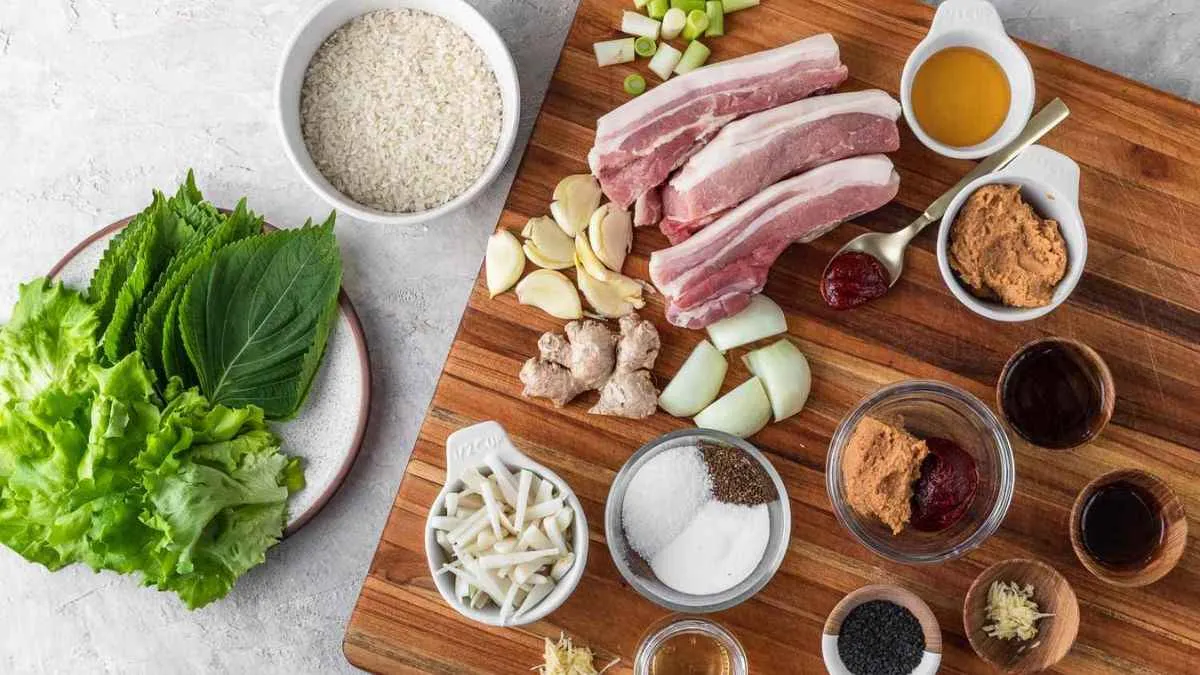 Chuẩn bị nguyên liệu nướng thịt ba chỉ heo