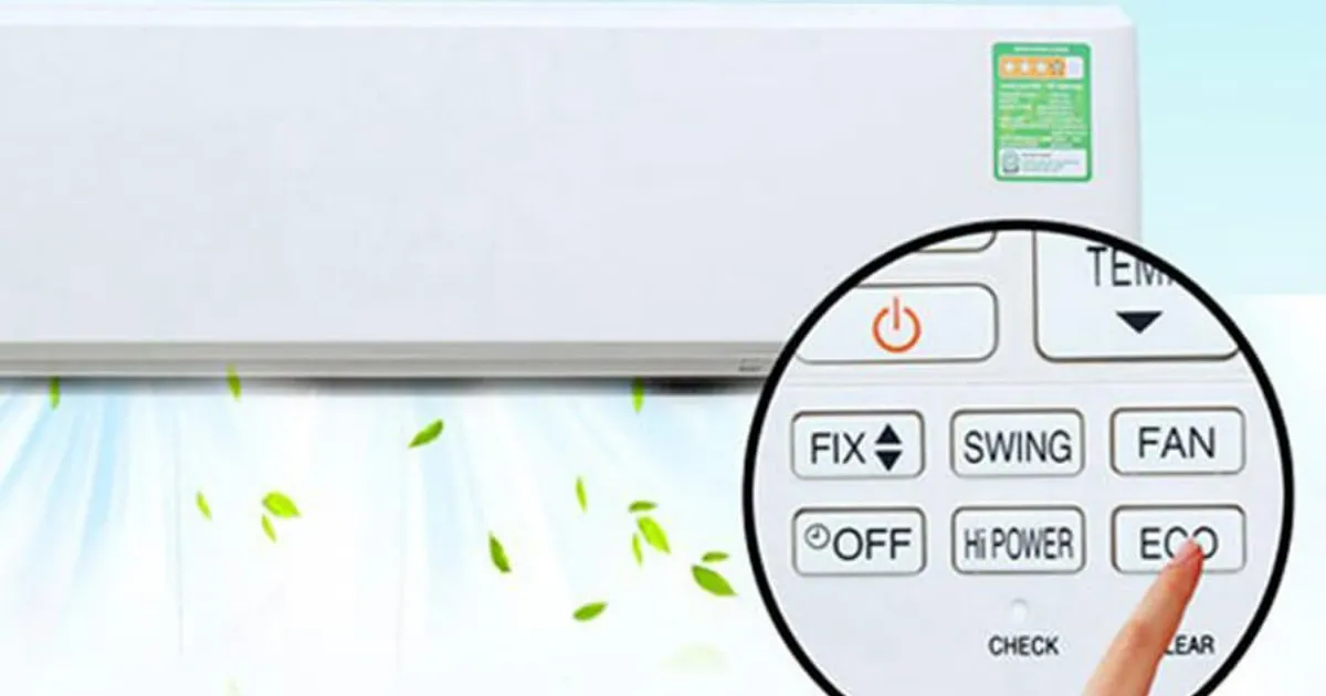 nút Eco trên máy lạnh Toshiba 1