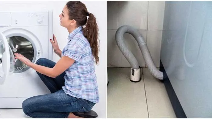 Ống xả nước bị tắc hoặc gập