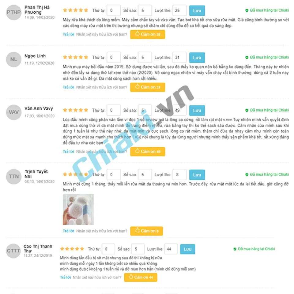 Hình ảnh đánh giá từ người dùng