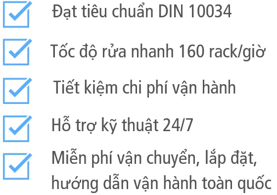 Gói thuê máy rửa bát băng tải Winterhalter C50 cao cấp