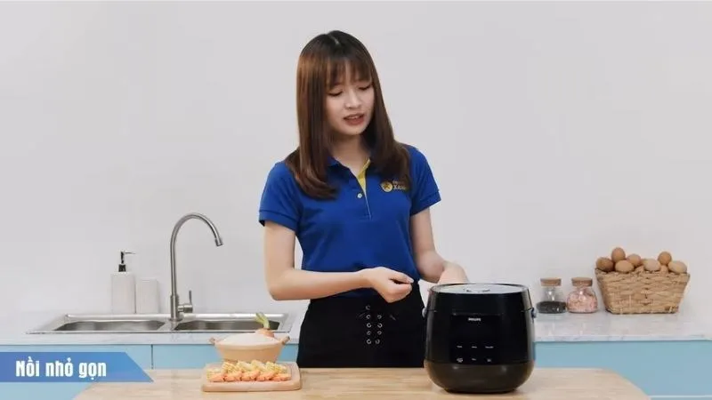 Lưu ý về dung tích khi sử dụng nồi cơm điện Philips 0.7 Lít