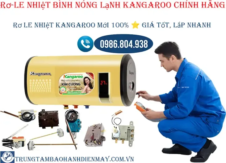 Rơ lê nhiệt bình nóng lạnh Kangaroo bảo vệ kép 2026