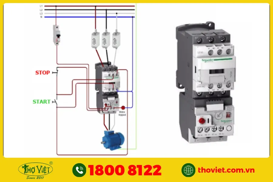 Nguyên lý hoạt động của rơ le nhiệt