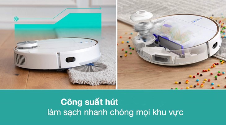 Công suất robot hút bụi ảnh hưởng trực tiếp đến lực hút