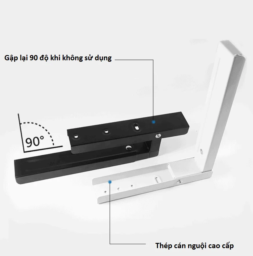Hệ thống ốc vít và nở nhựa đi kèm đầy đủ cho lắp đặt