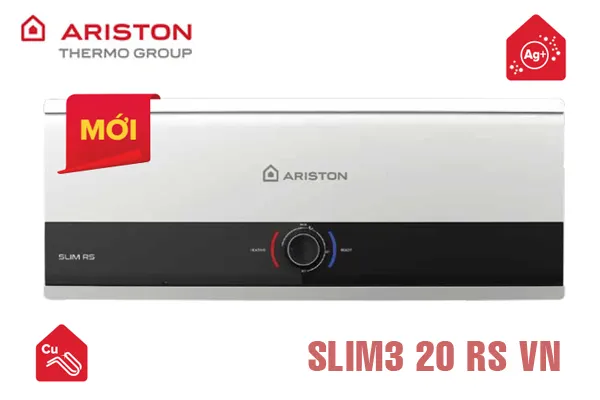 Bình nóng lạnh Ariston 20l SL3 20 RS màu trắng tinh tế