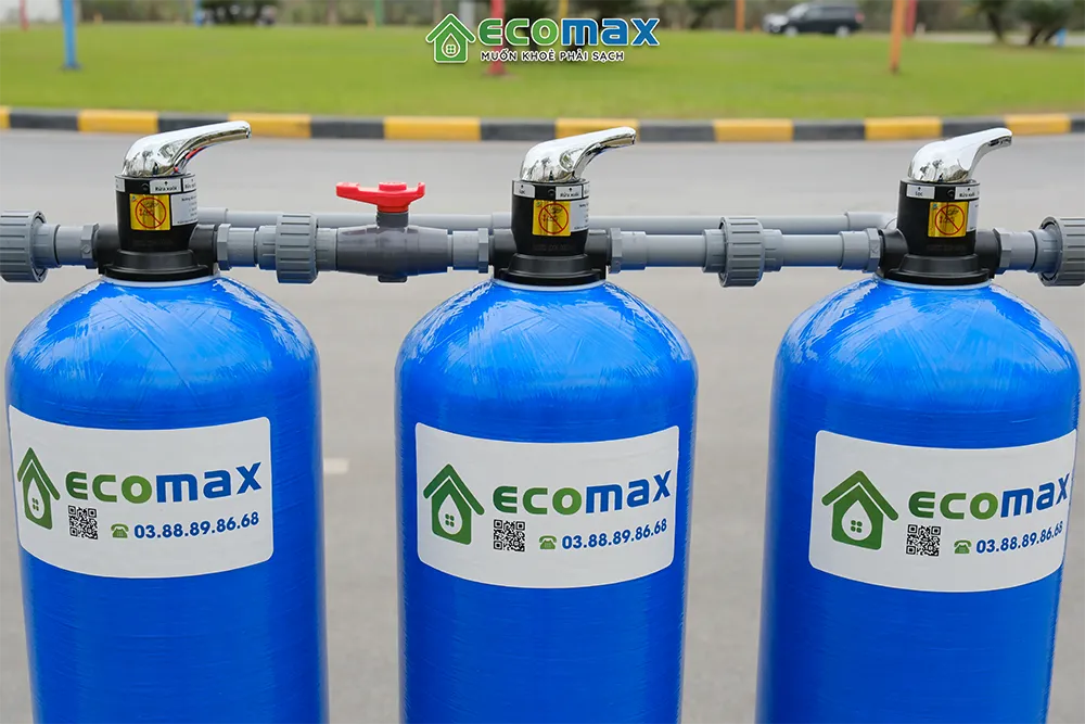Sơ đồ lắp đặt máy lọc nước giếng khoan ECO-G03 4 cấp lọc