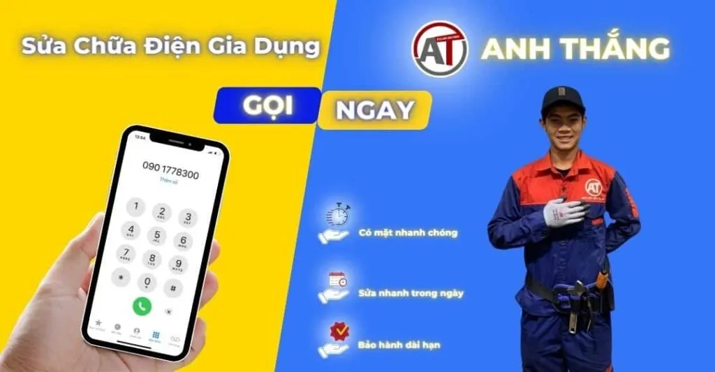 Liên hệ ngay dịch vụ sửa điện gia dụng Ánh Ngân