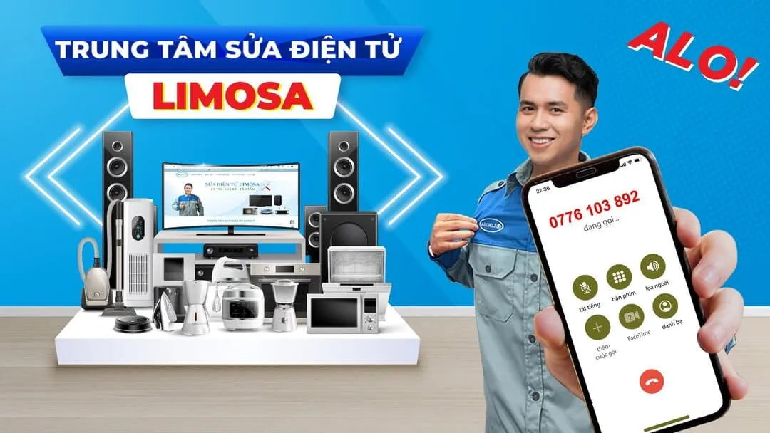 Banner dịch vụ sửa chữa điện tử Limosa
