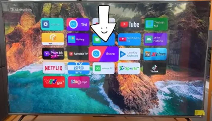 Truy cập vào kho ứng dụng DL Store để tìm kiếm các phần mềm chặn quảng cáo