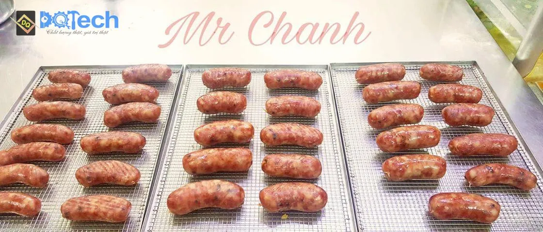 Thành phẩm lạp xưởng sấy bằng máy sấy DQ