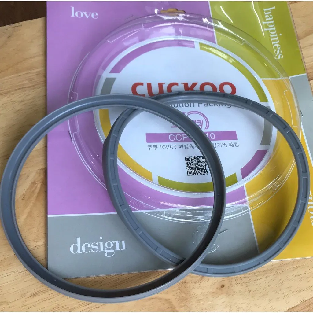 Các loại gioăng đơn và gioăng kép dành cho nồi cơm điện Cuckoo dung tích từ 1 lít đến 1.8 lít.