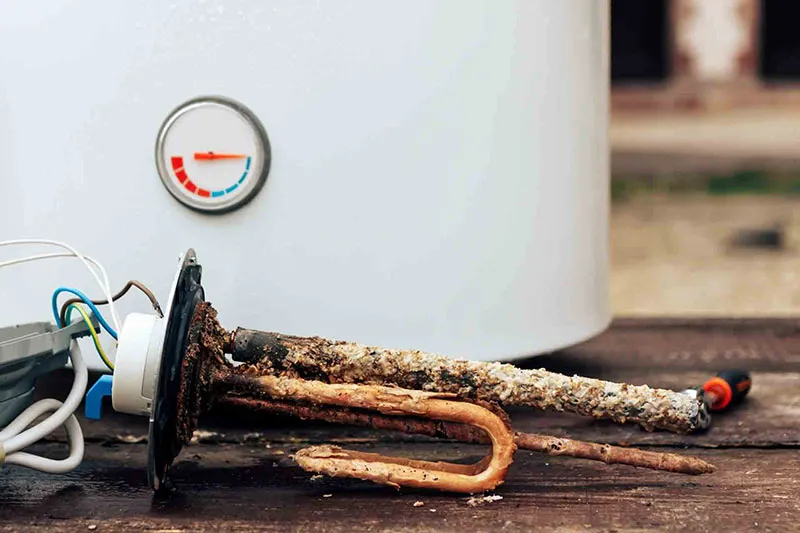 bình nóng lạnh bị đóng cặn