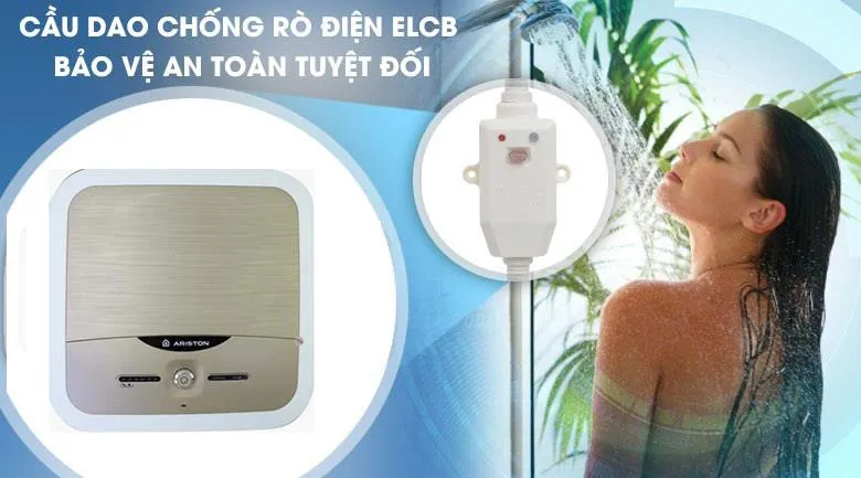 Thiết bị chống giật ELCB trên bình nóng lạnh Ariston