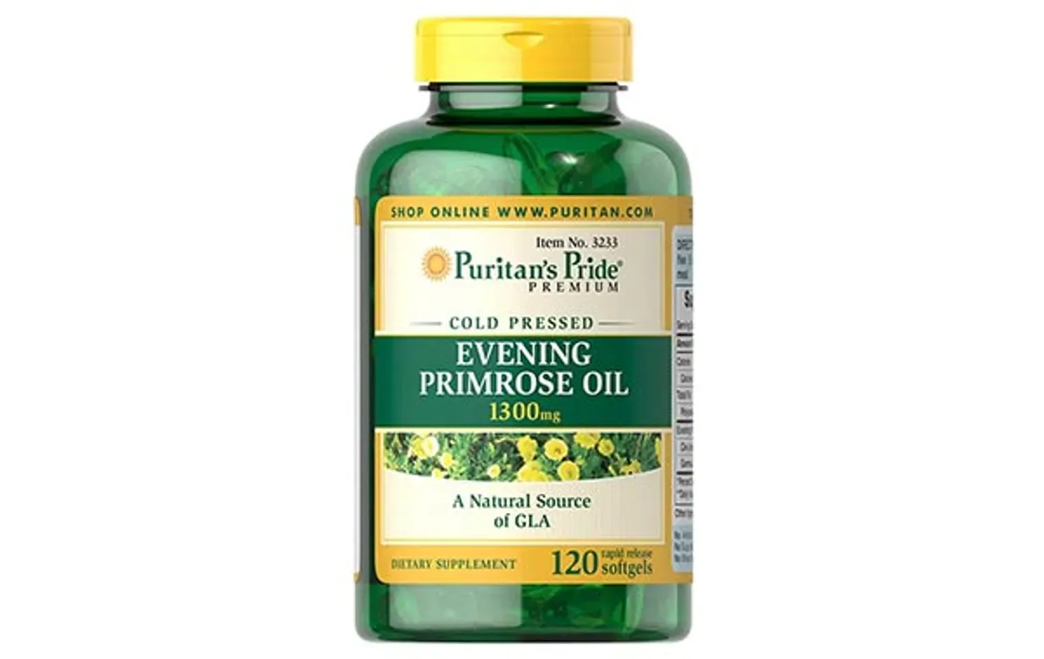 Tinh dầu hoa anh thảo Puritan's Pride Evening Primrose Oil 1300mg