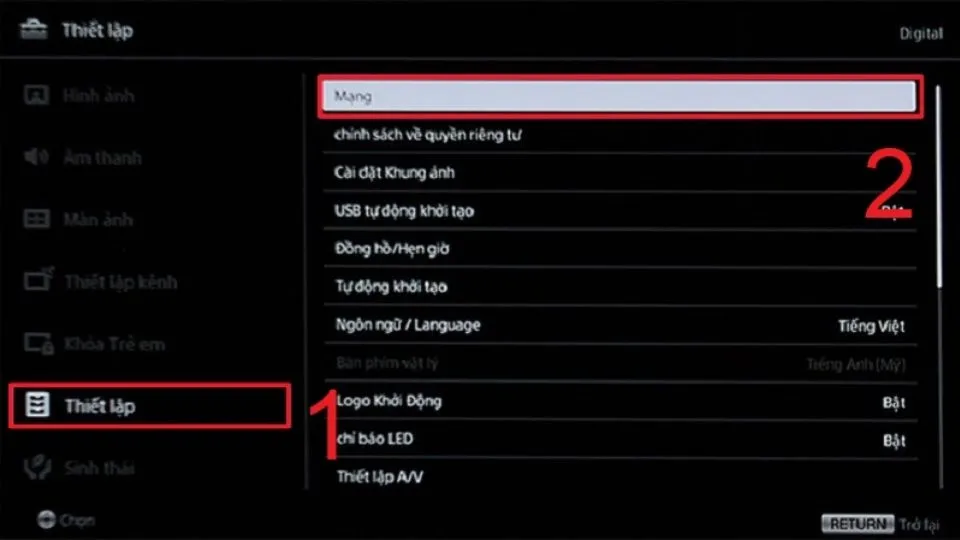 Phân tích trạng thái kết nối chi tiết để khắc phục tivi Sony bị lỗi không kết nối được internet