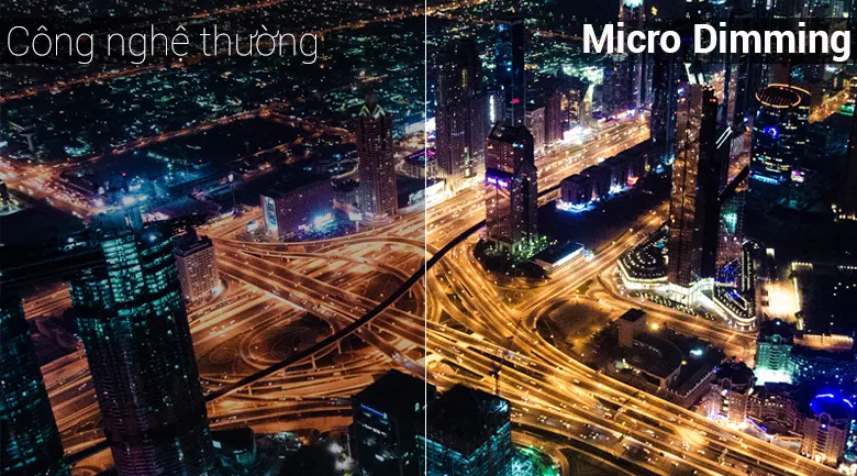 Công nghệ Micro Dimming giúp tối ưu hóa màu sắc trên Smart Tivi TCL 40 inch 40S6500 Full HD Android TV