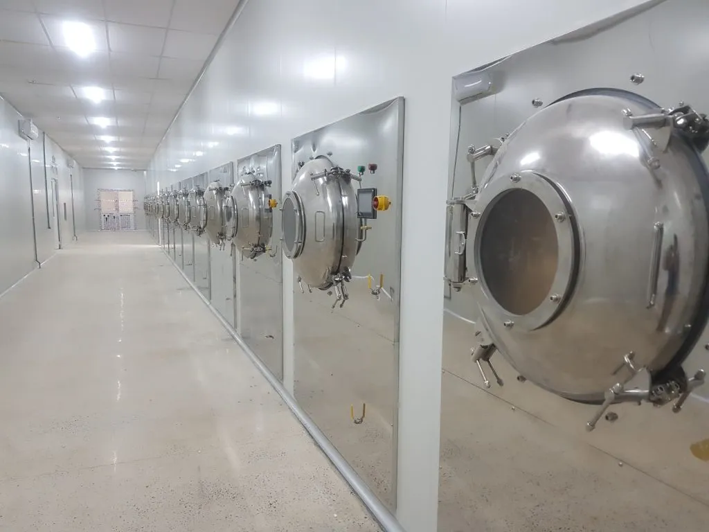 Toàn cảnh công trình 20 máy sấy thăng hoa