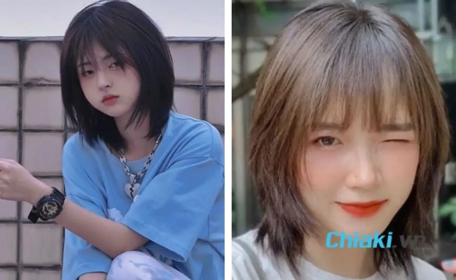 Tóc mullet cho học sinh nữ