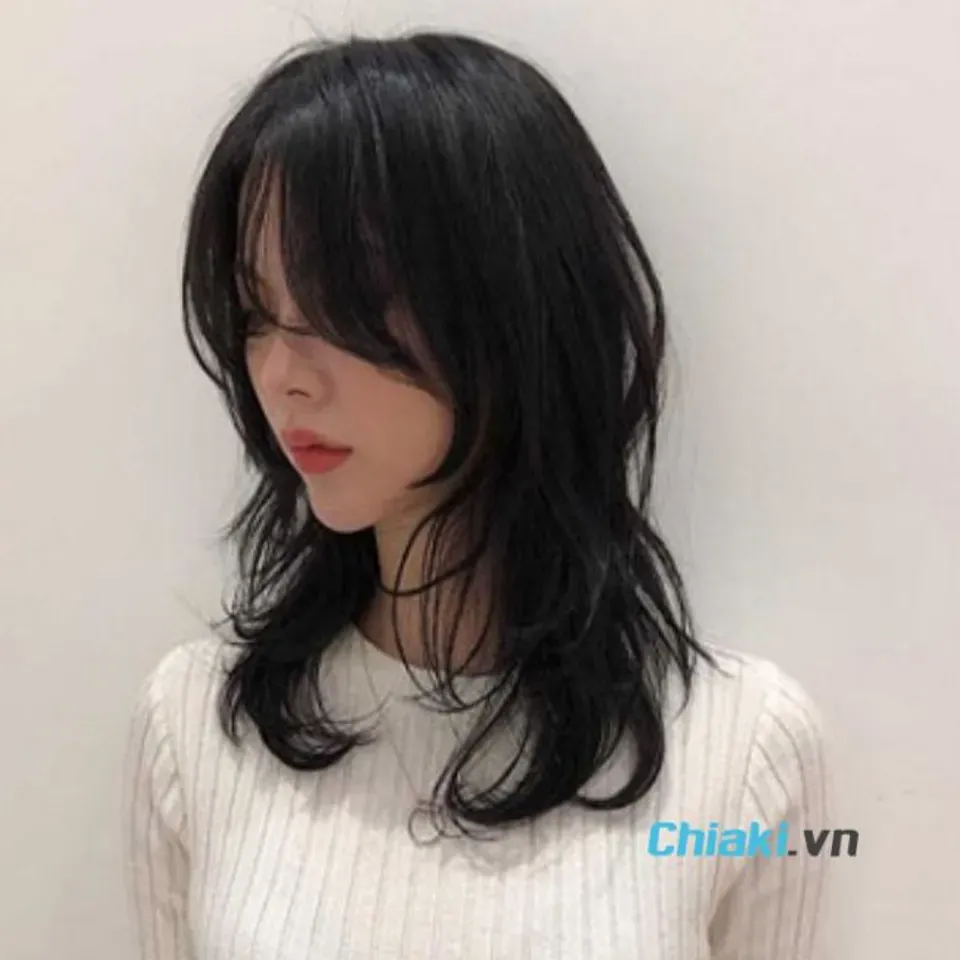 Tóc nữ mullet sóng nước