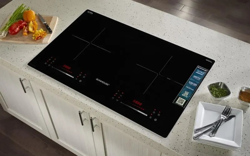 Bếp từ đôi lắp âm Sunhouse SHB82082-VMD với mặt kính Ceramic Ultra Vitro