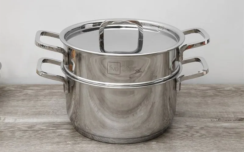 Bộ nồi xửng Fivestar 3 đáy với kích thước gọn nhẹ